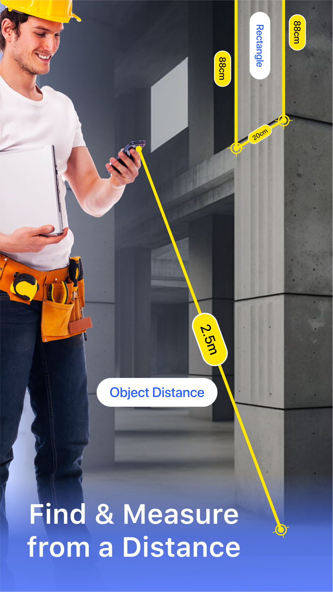 اسکرین شات 2 برنامه AR Ruler: 3D Measuring Tape
