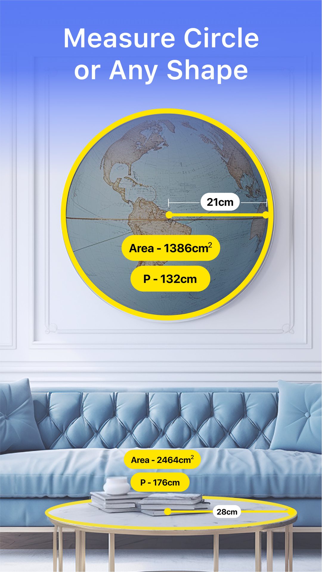 اسکرین شات 4 برنامه AR Ruler: 3D Measuring Tape
