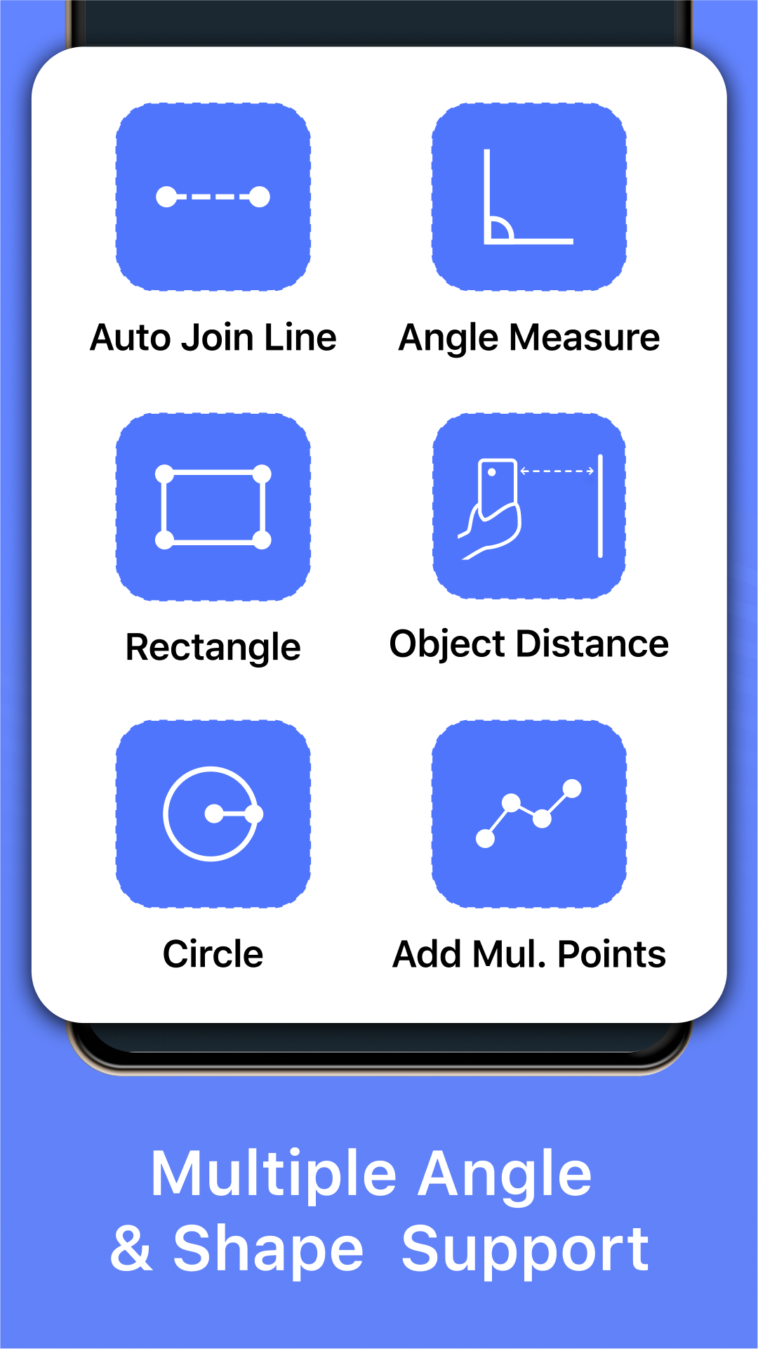 اسکرین شات 1 برنامه AR Ruler: 3D Measuring Tape