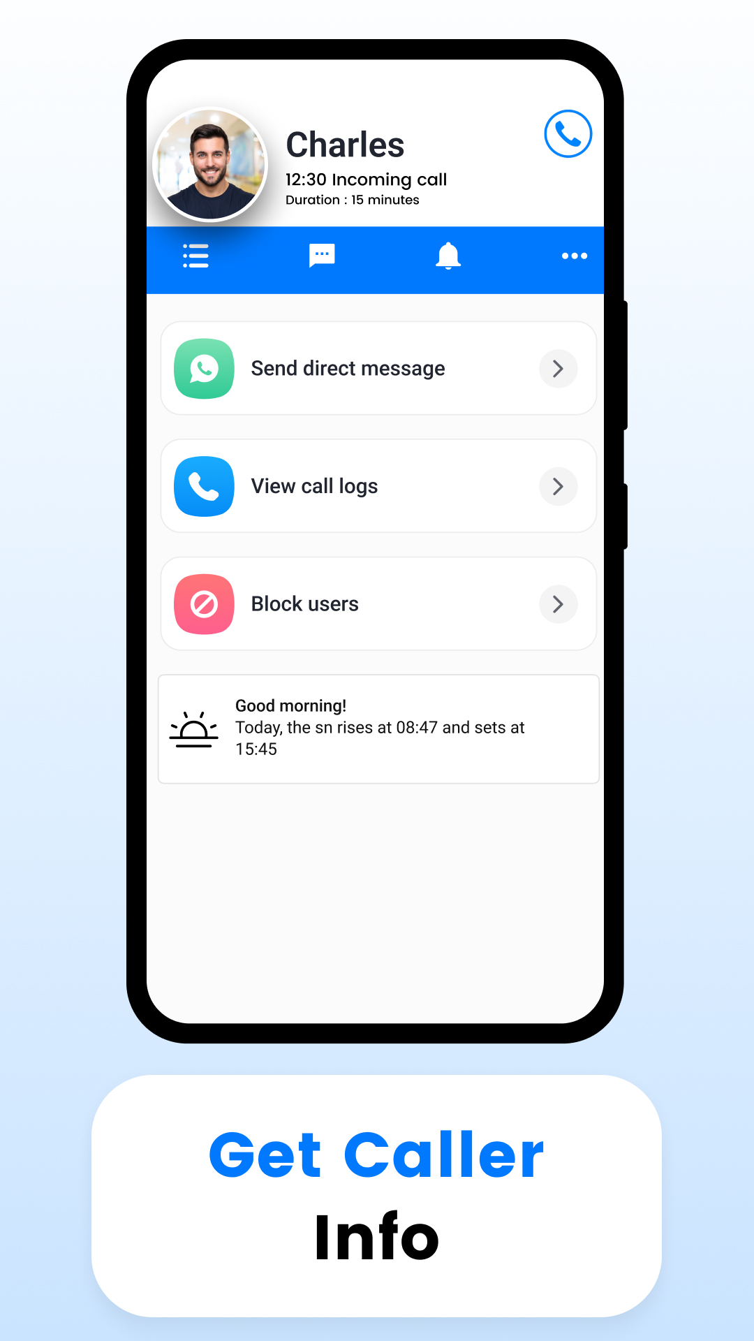 اسکرین شات 3 برنامه Call Blocker: Call Log Manager