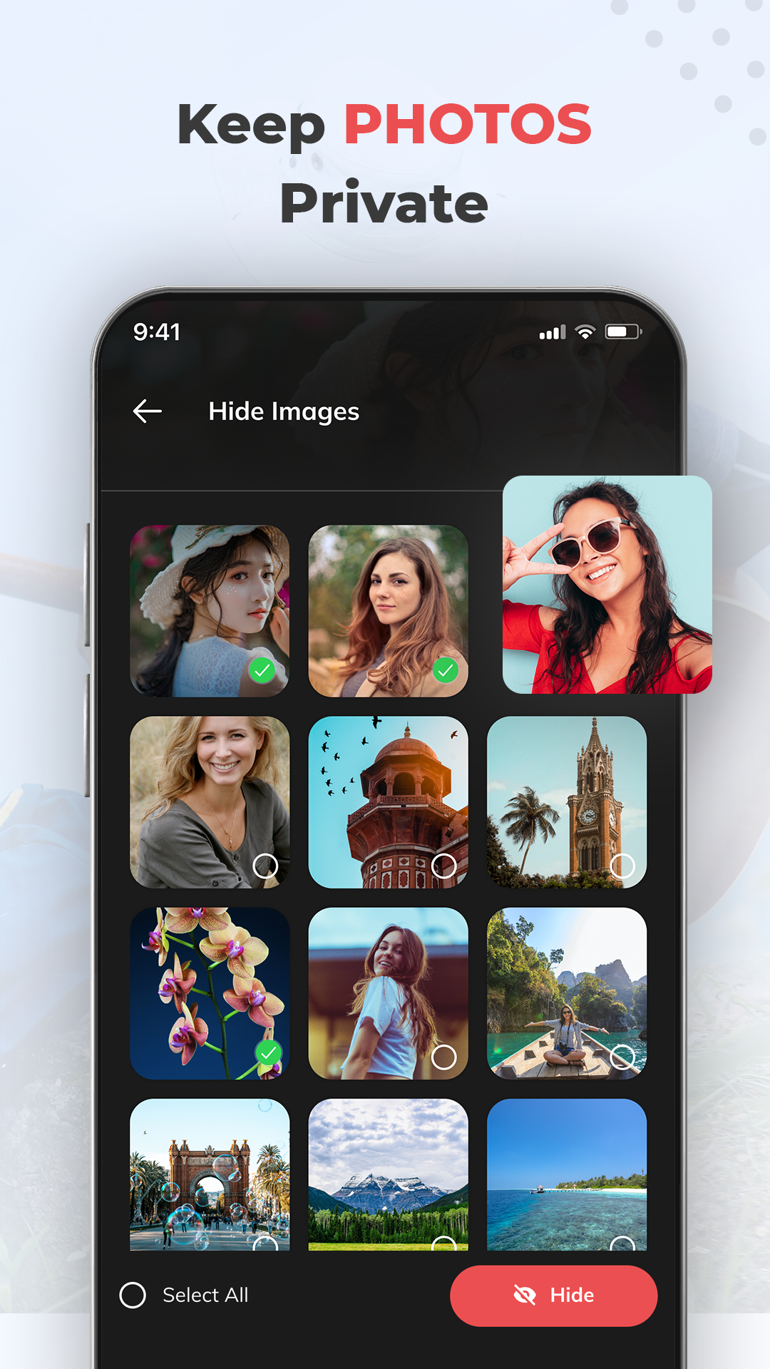 اسکرین شات 2 برنامه Fingerprint Lock Photos