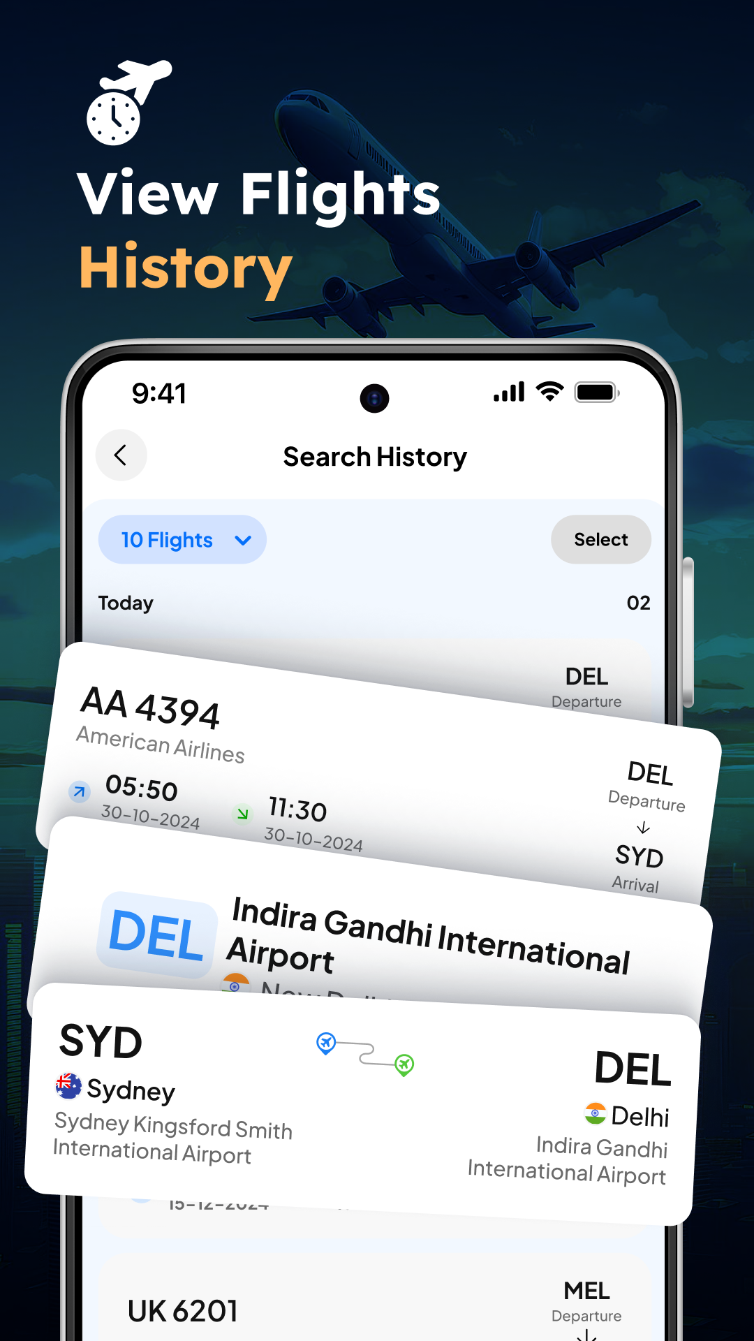 اسکرین شات 7 برنامه Flight Tracker-LIVE Status Map