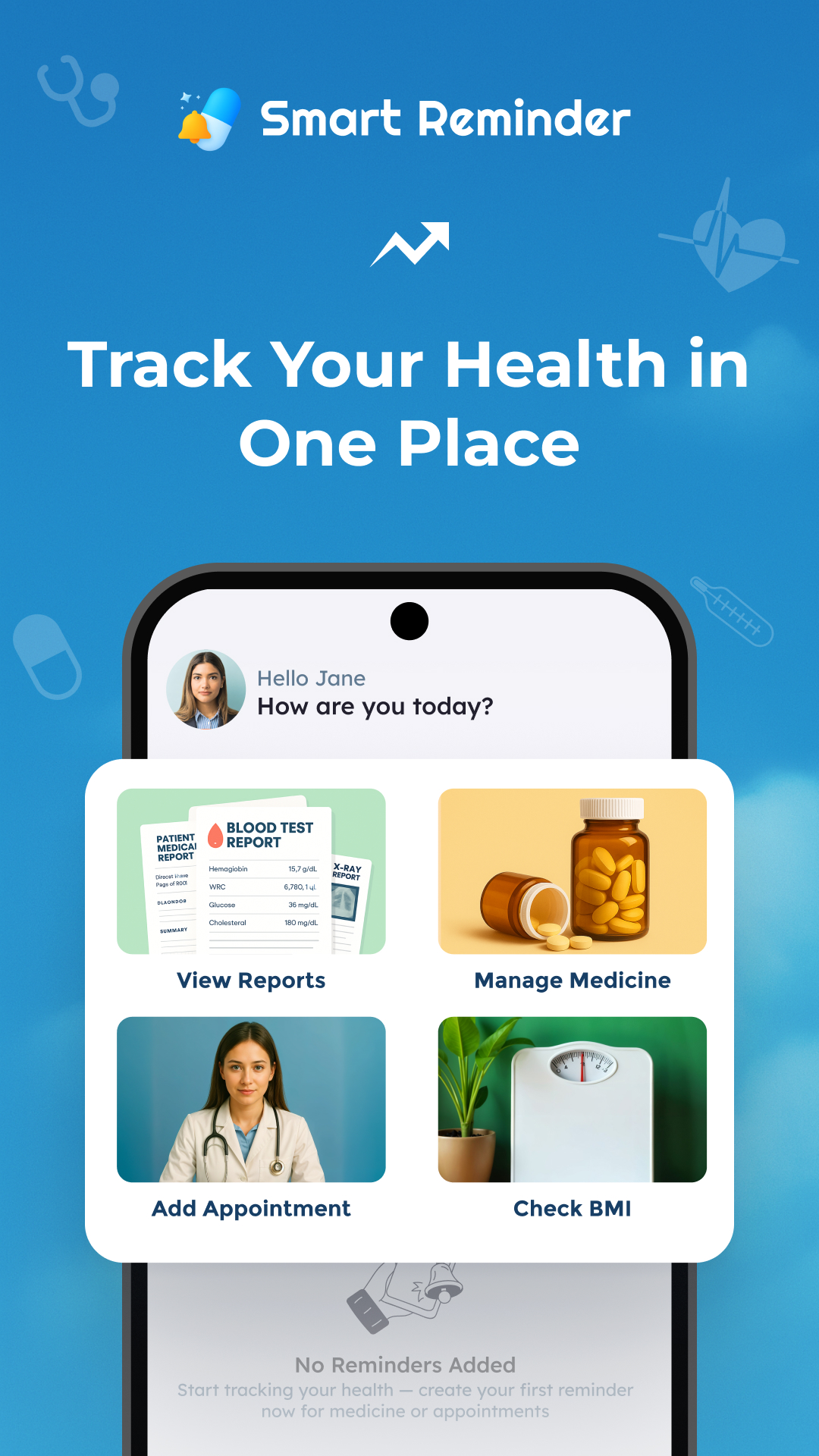 اسکرین شات 2 برنامه Smart Reminder: Track Medicine