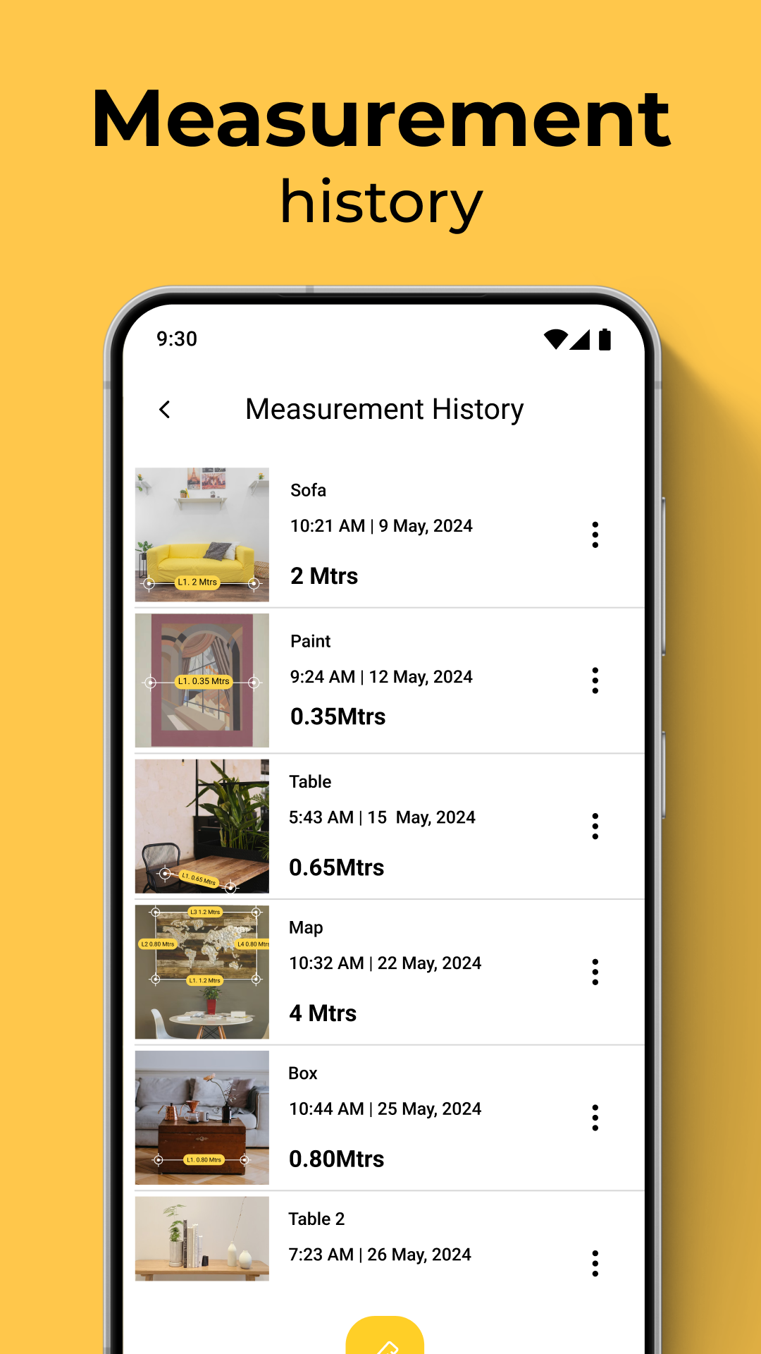 اسکرین شات 5 برنامه AR Measure: 3D Camera Scale