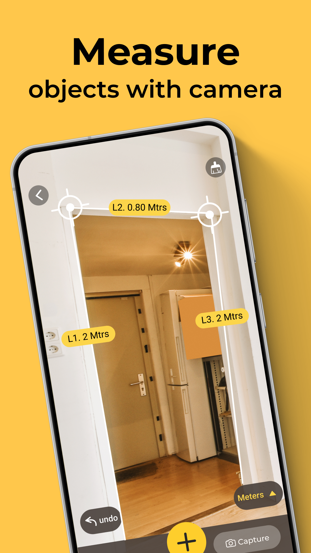 اسکرین شات 1 برنامه AR Measure: 3D Camera Scale