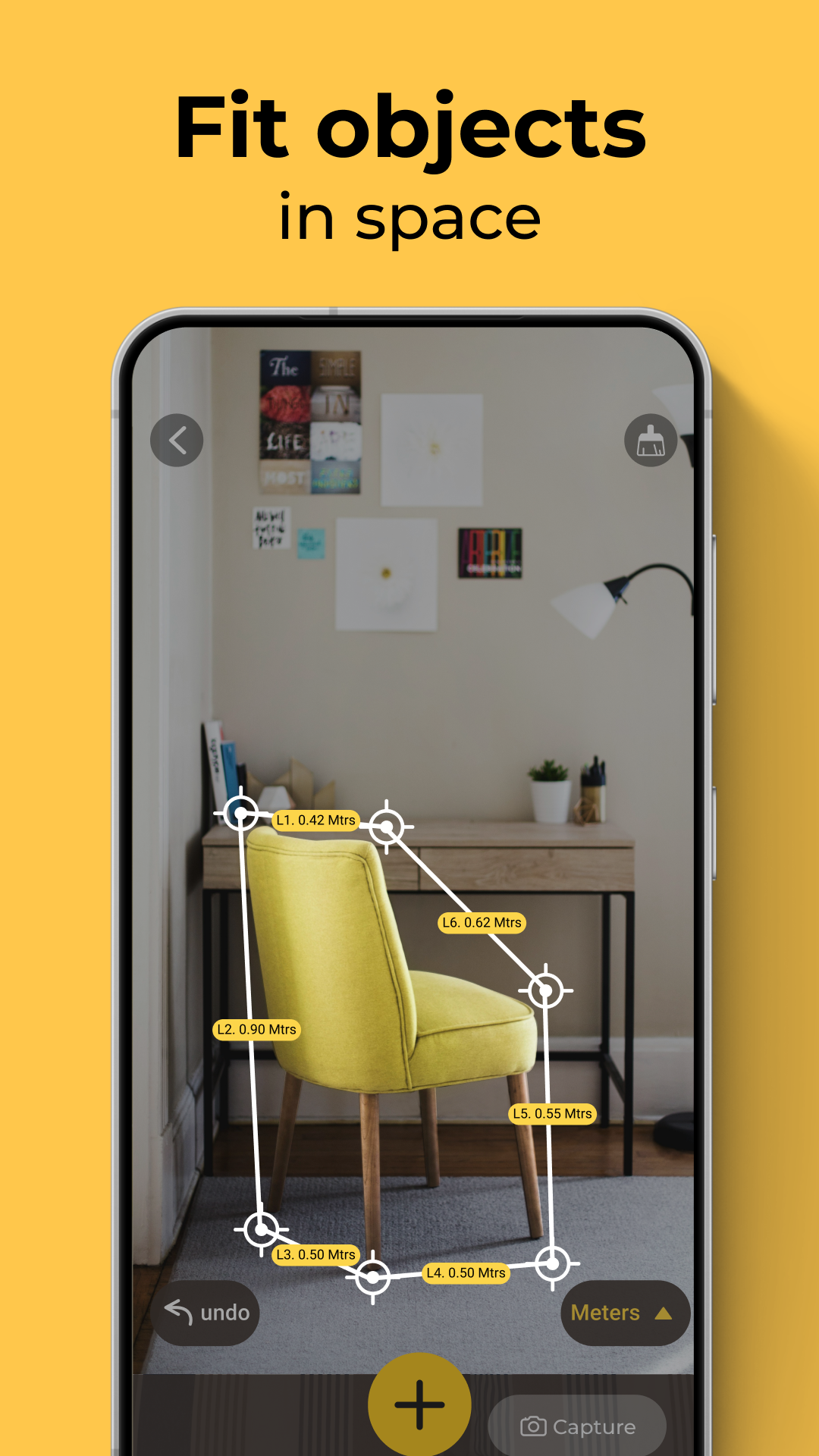 اسکرین شات 4 برنامه AR Measure: 3D Camera Scale