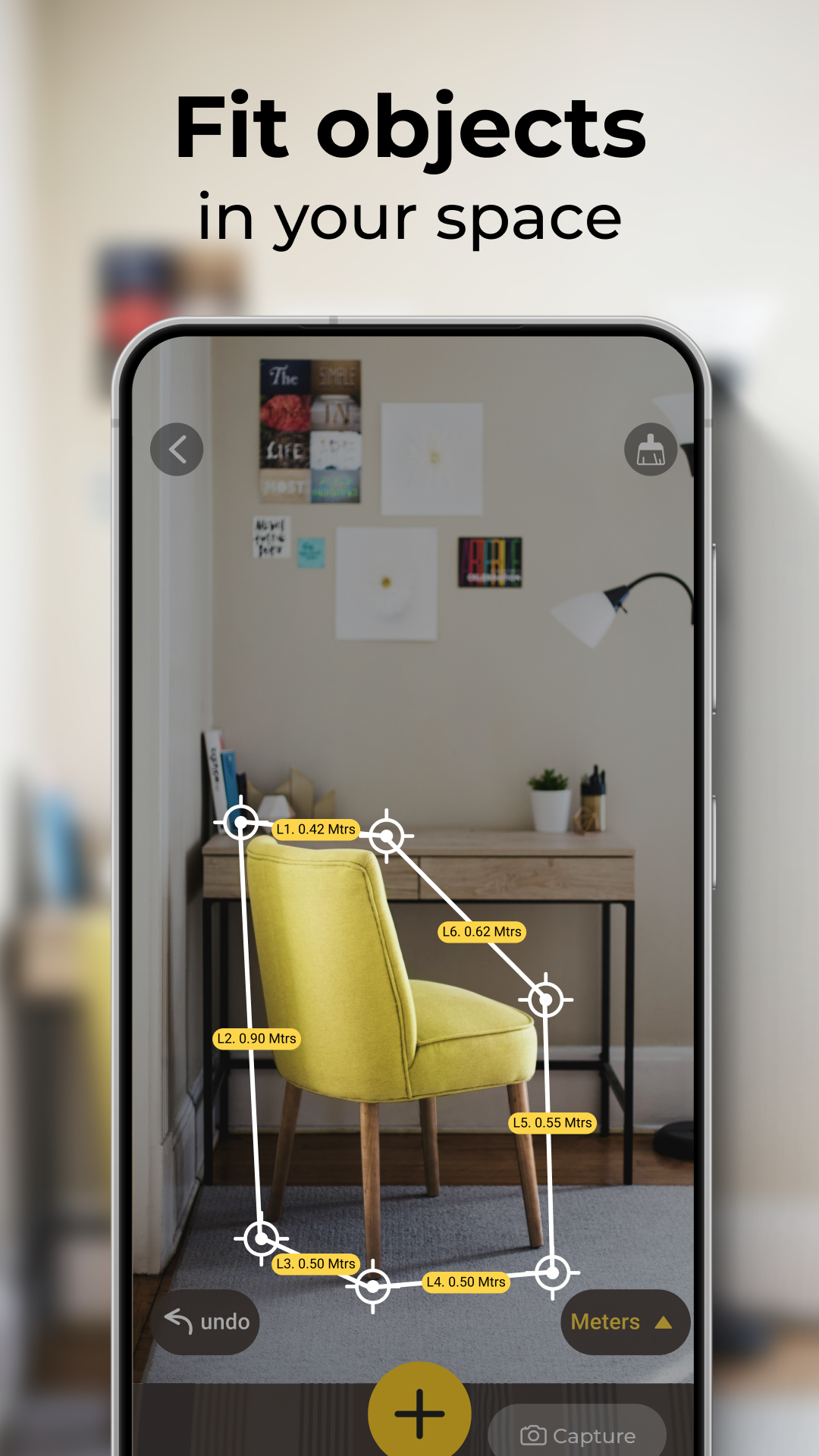 اسکرین شات 4 برنامه AR Measure : 3D Tape Ruler