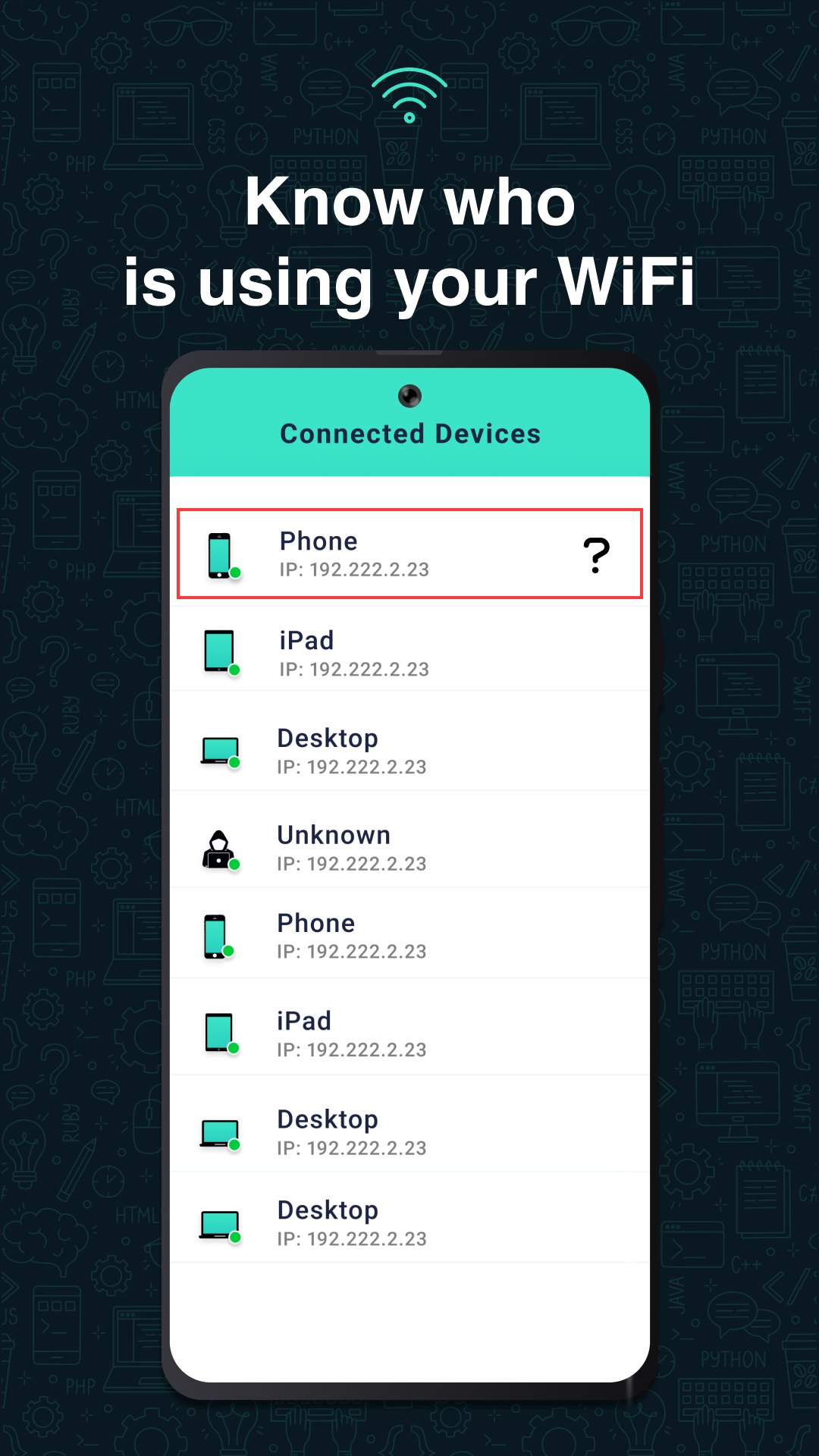 اسکرین شات 5 برنامه Scan, Map WiFi Router Password