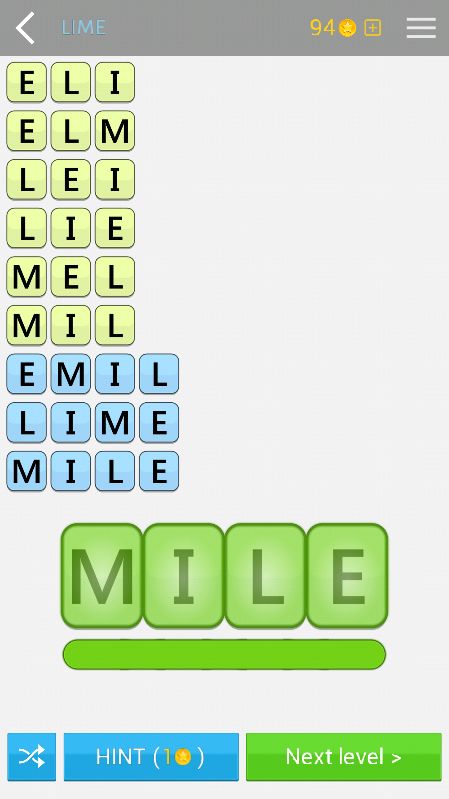 اسکرین شات 3 بازی AnagramApp. Word anagrams