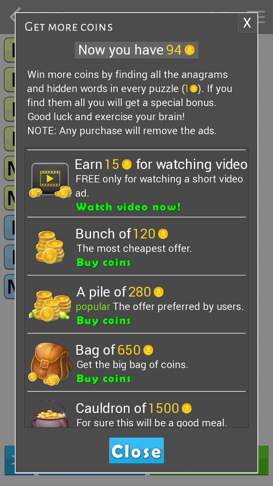 اسکرین شات 5 بازی AnagramApp. Word anagrams