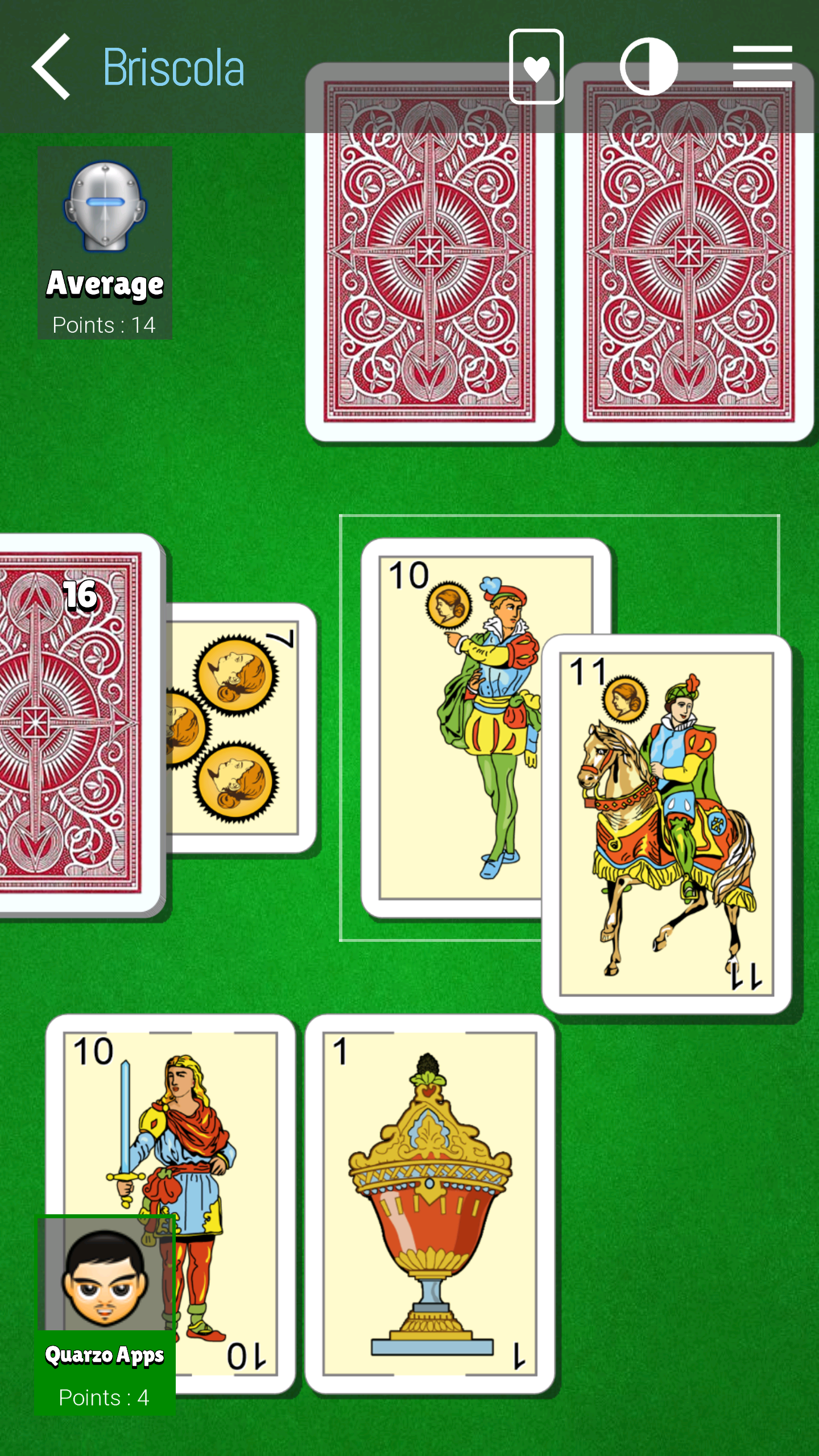 اسکرین شات 1 بازی Briscola - La Brisca Spanish
