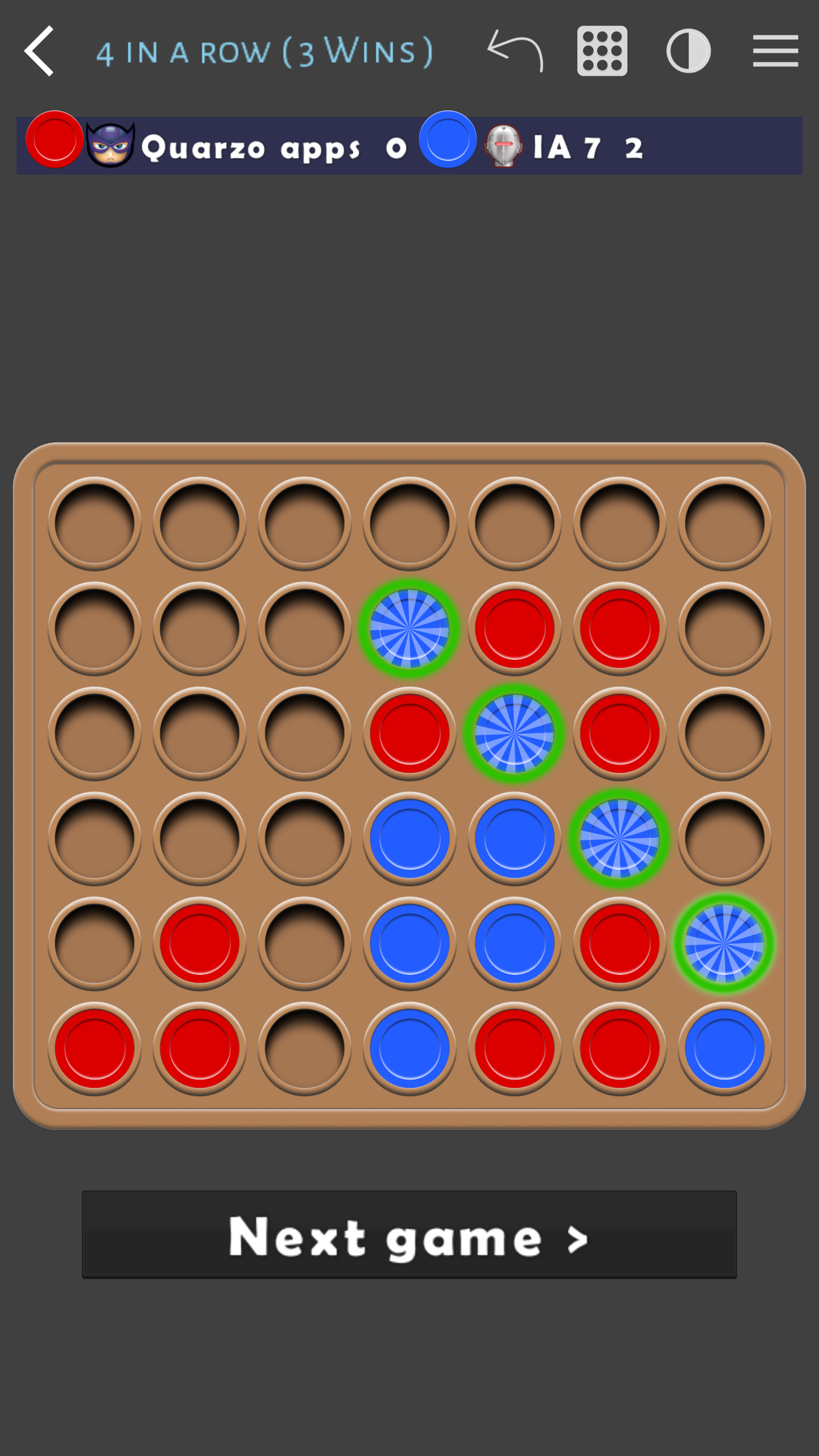 اسکرین شات 6 بازی 4 in a row