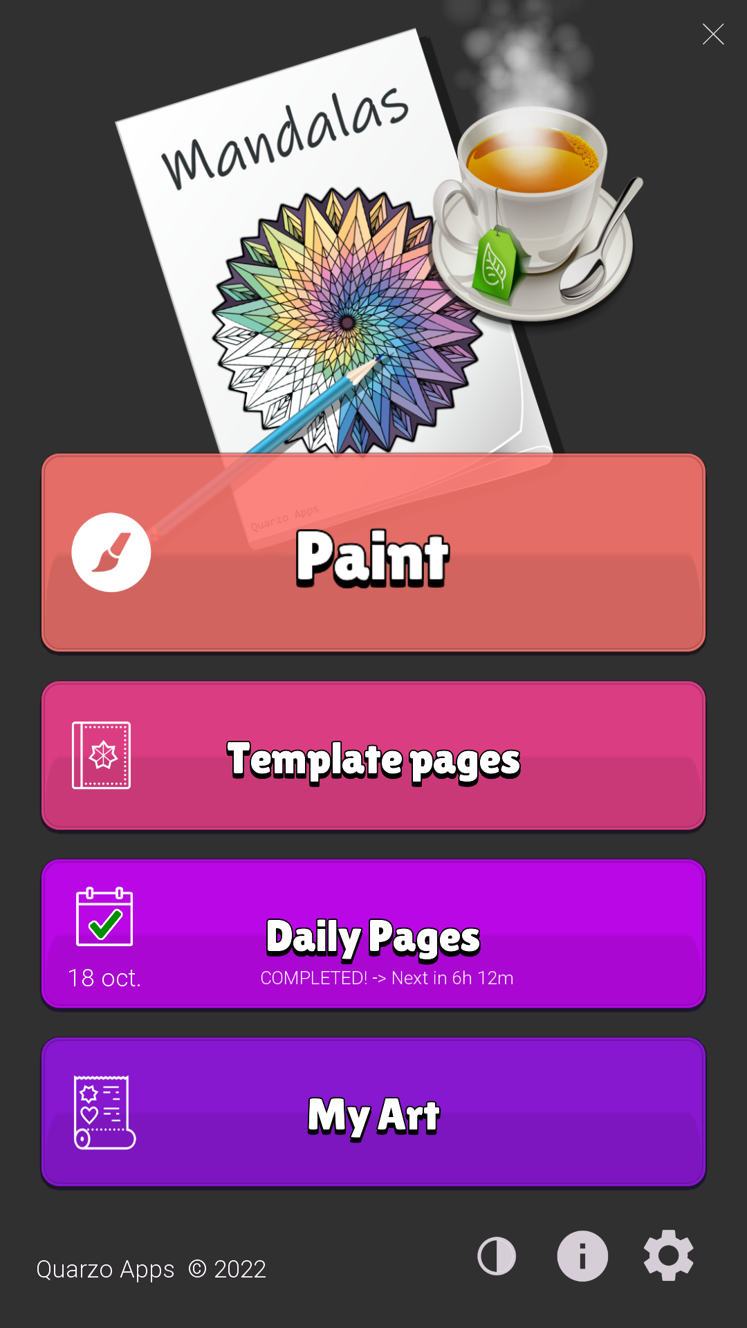 اسکرین شات 3 برنامه Coloring Mandalas