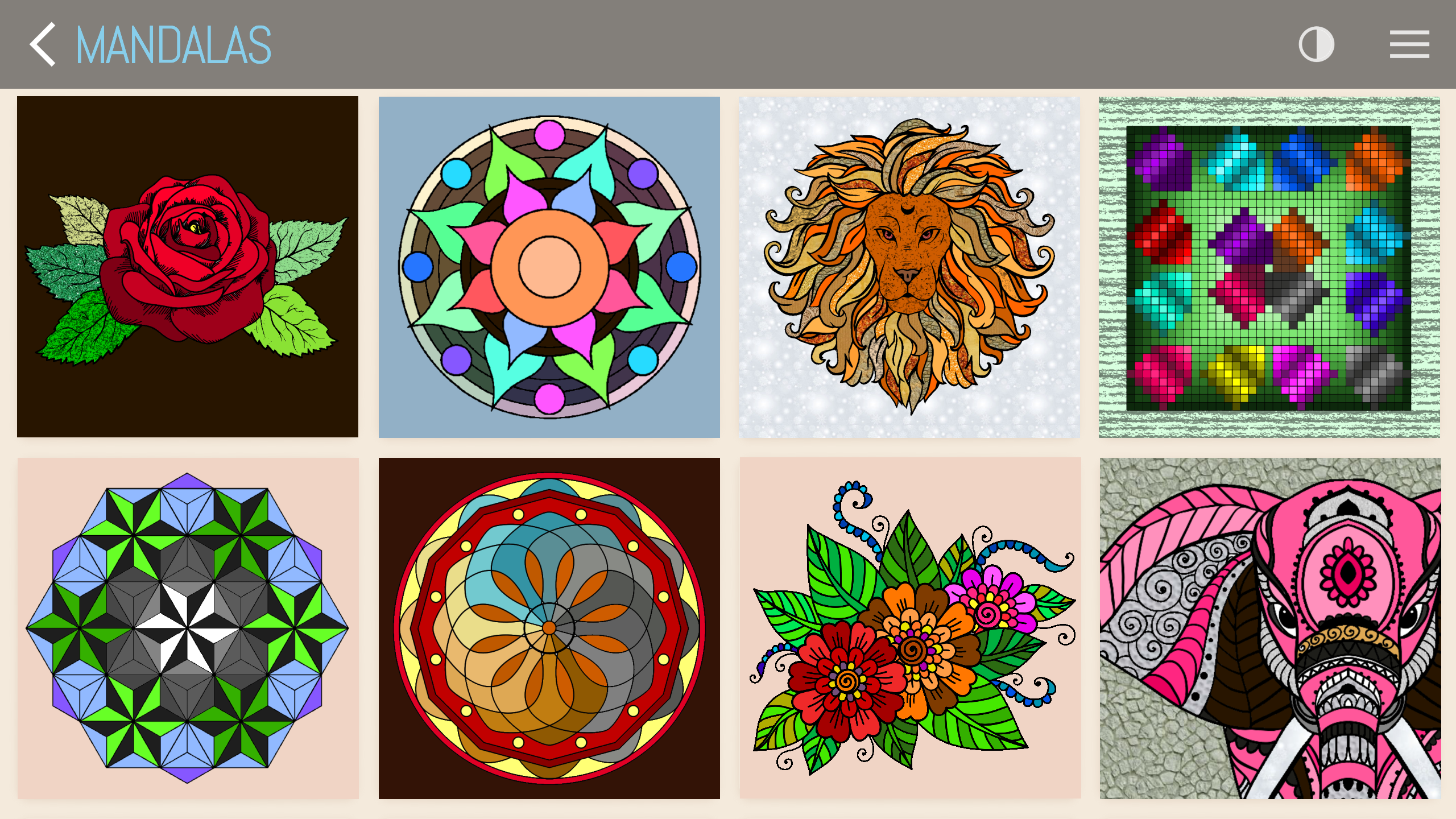 اسکرین شات 8 برنامه Coloring Mandalas