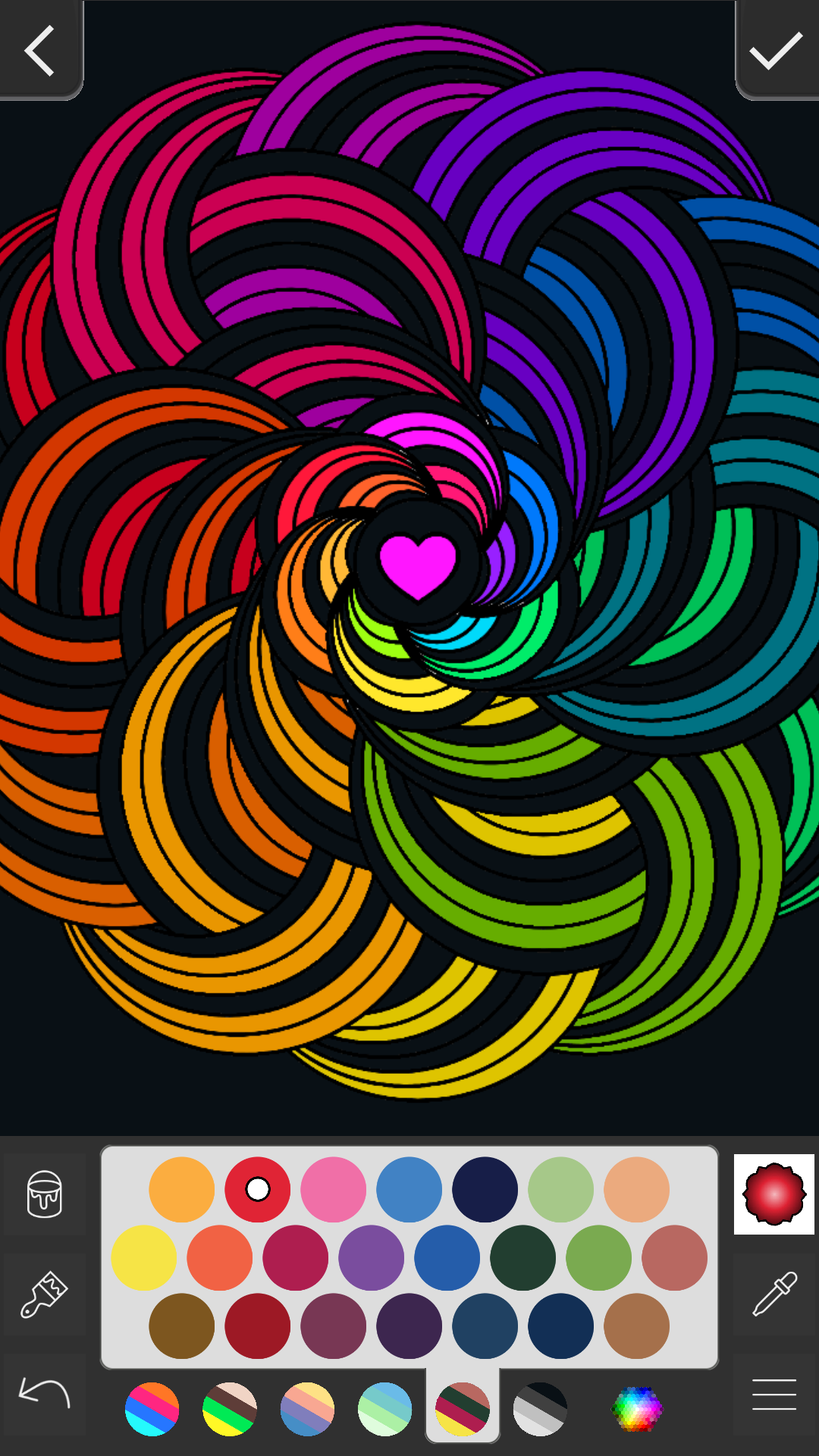 اسکرین شات 5 برنامه Coloring Mandalas