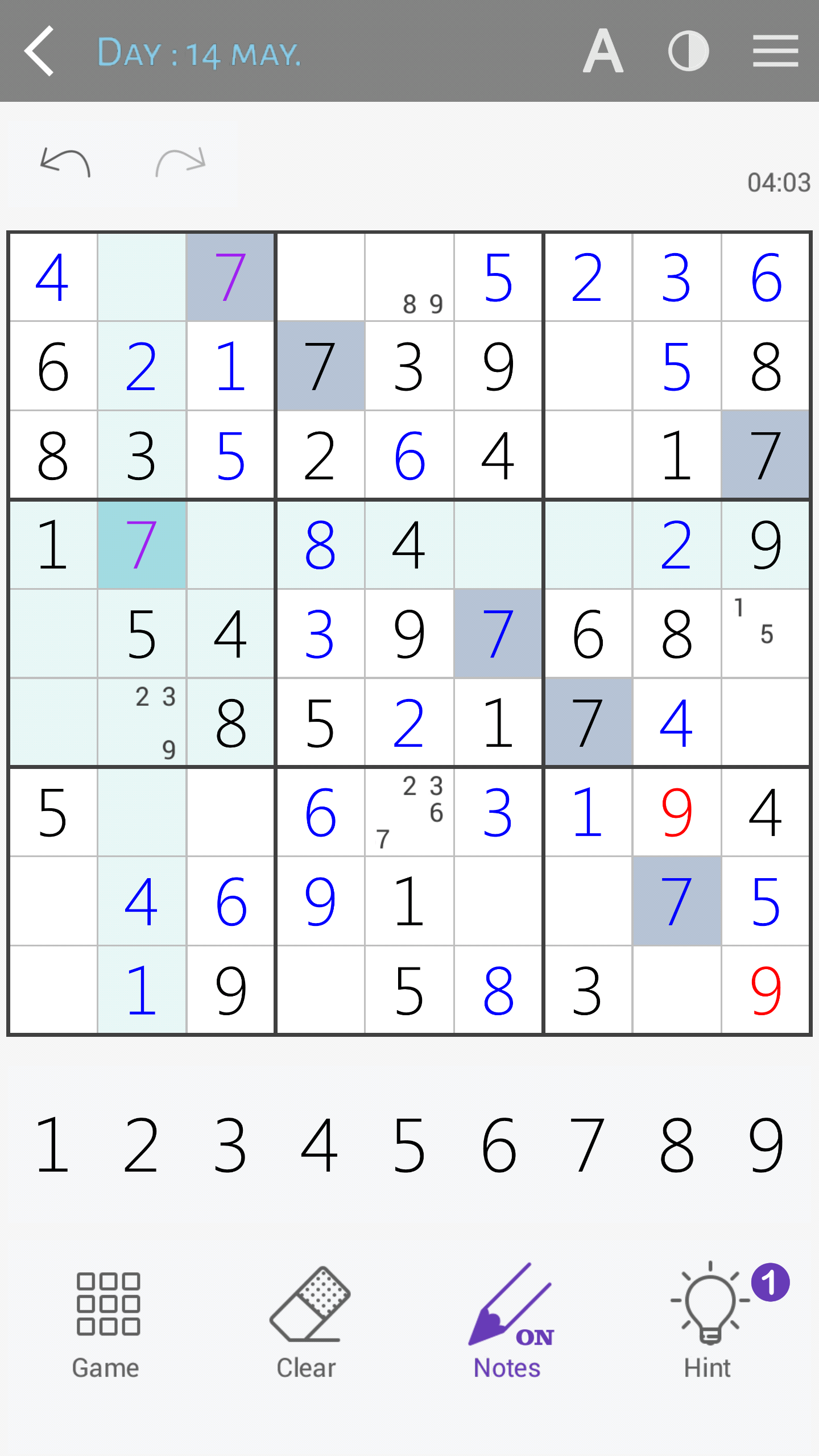 اسکرین شات 4 بازی Sudoku classic