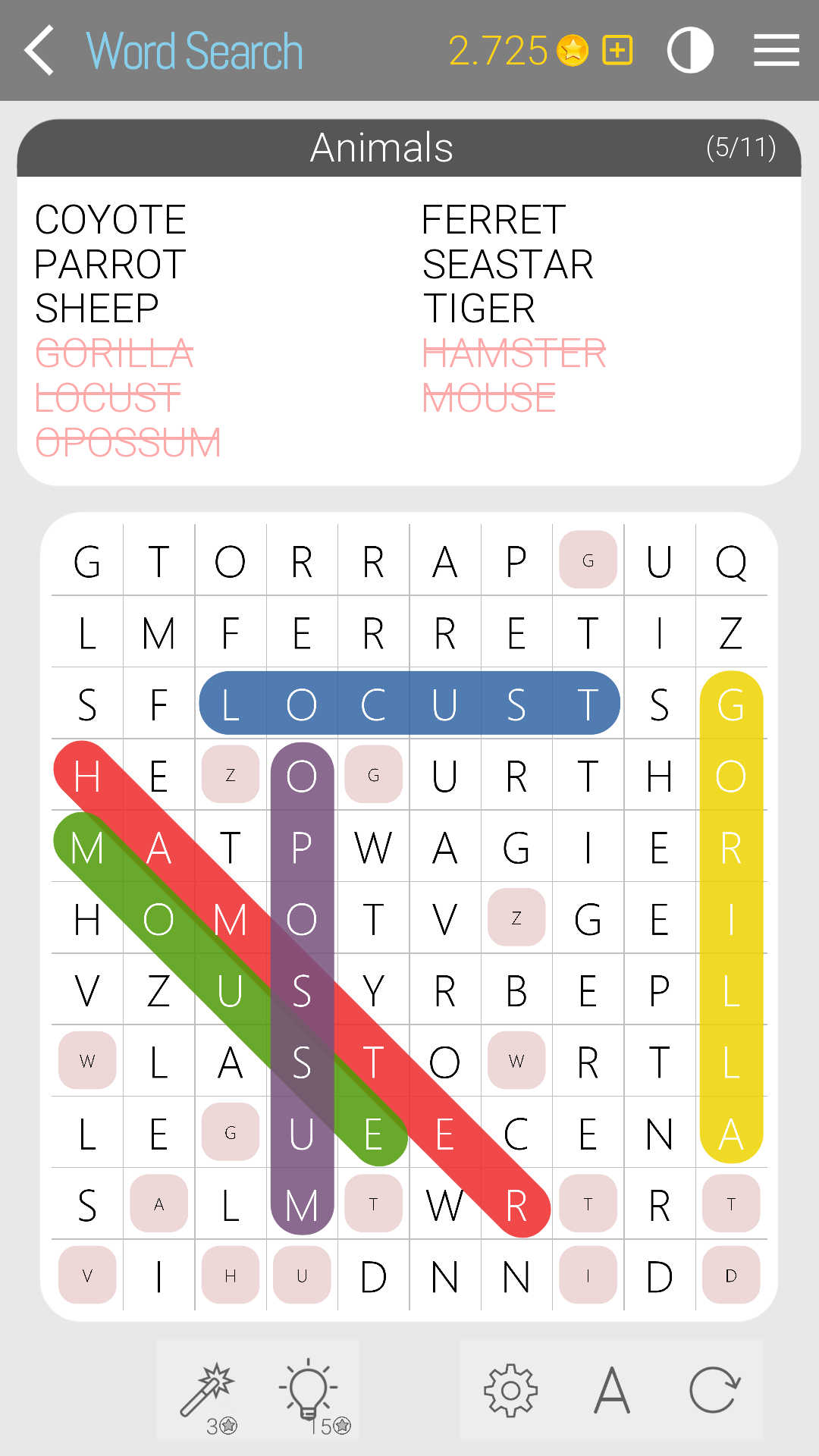 اسکرین شات 3 بازی Word Search Evolved