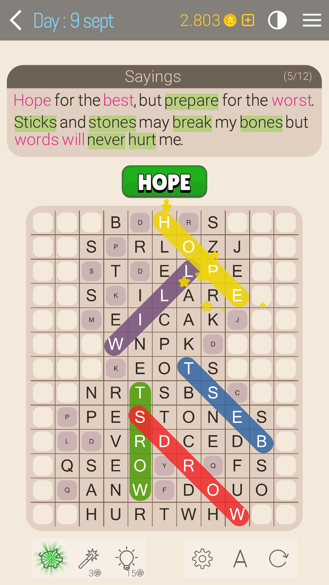 اسکرین شات 5 بازی Word Search Evolved