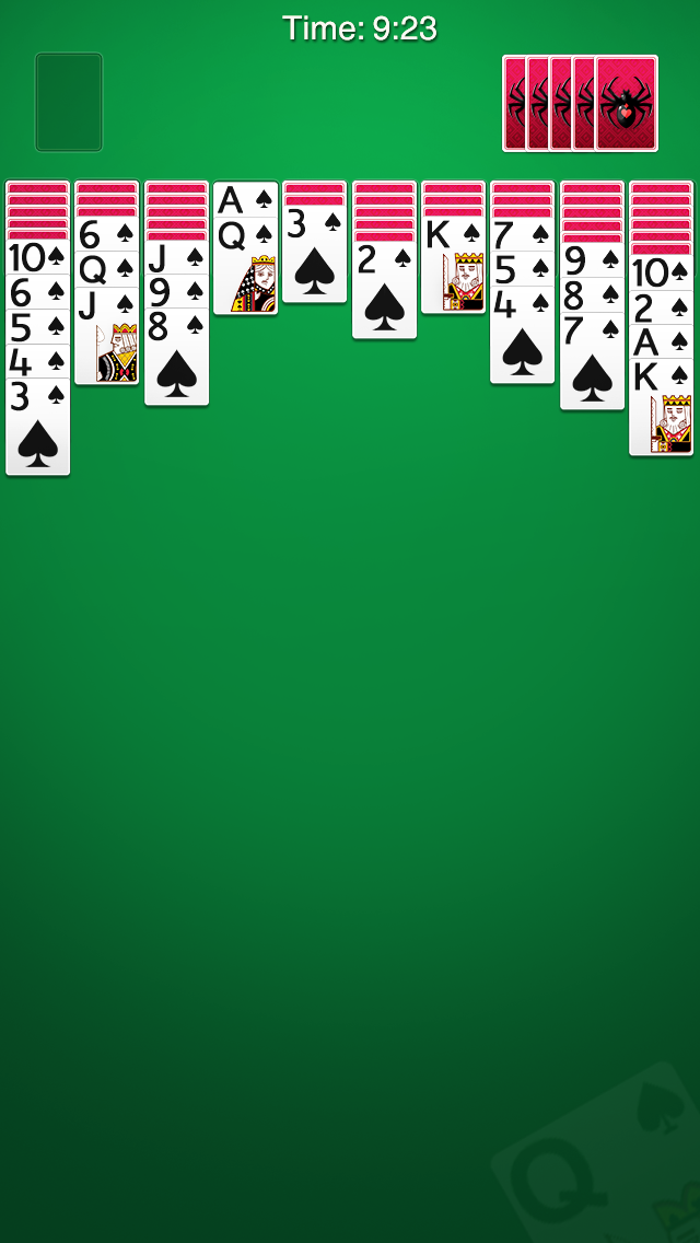اسکرین شات 1 بازی Spider Solitaire