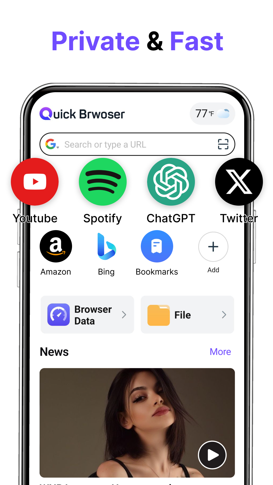 اسکرین شات 1 برنامه Quick Browser - Smart & Easy
