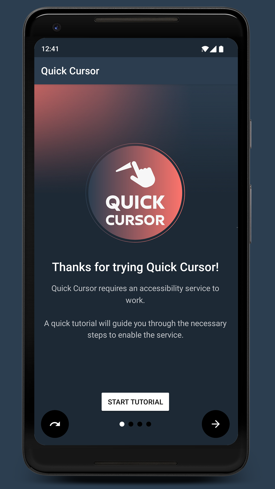 اسکرین شات 6 برنامه Quick Cursor: One-Handed mode