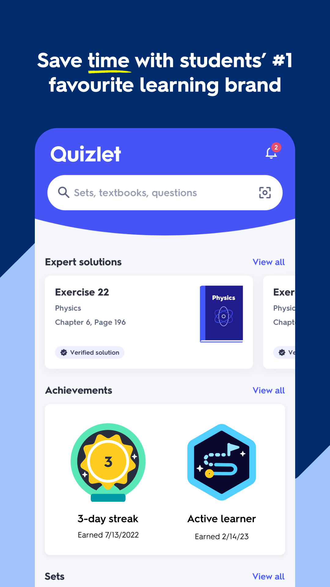 اسکرین شات 6 برنامه Quizlet: AI-powered Flashcards