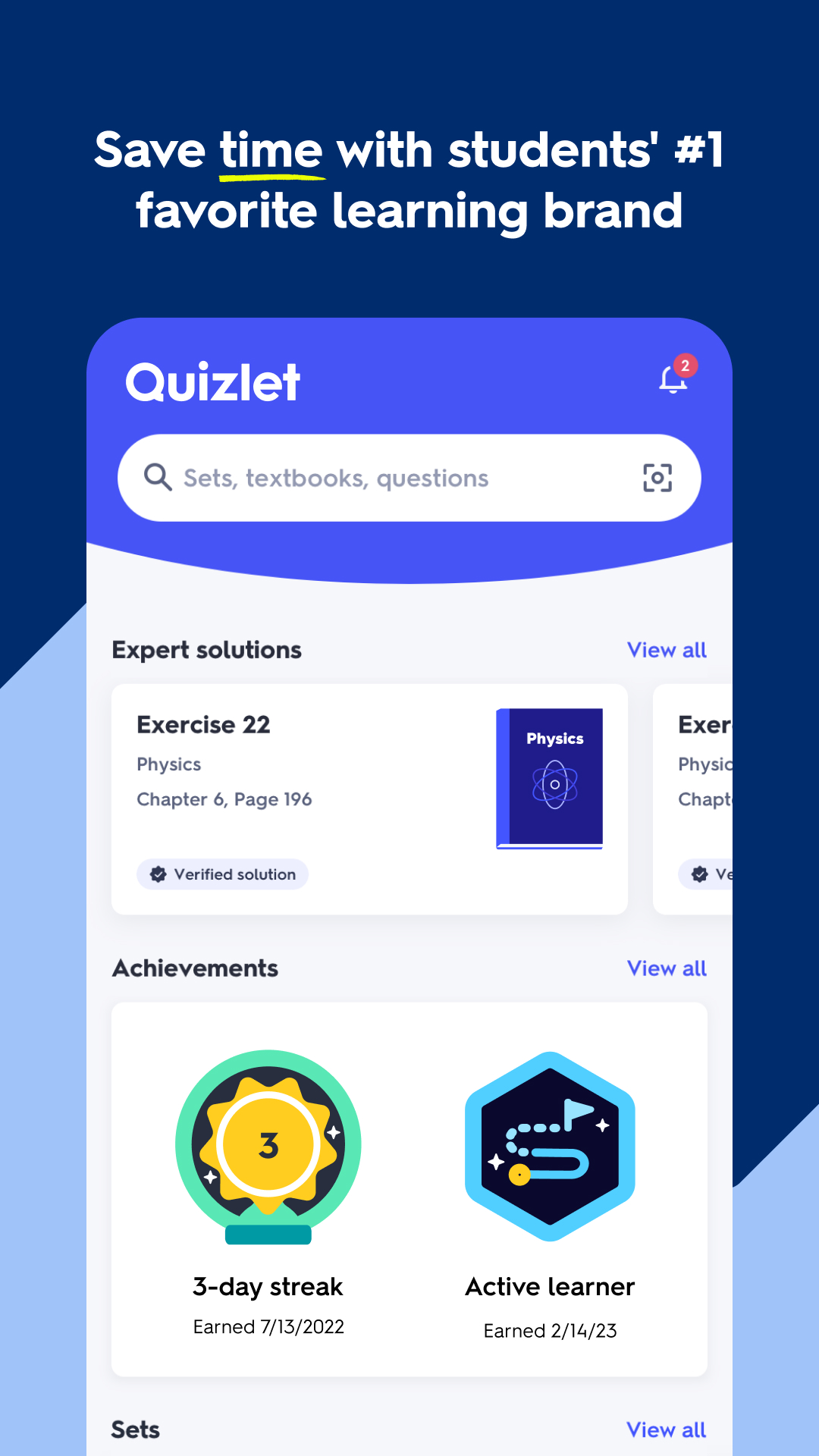 اسکرین شات 7 برنامه Quizlet: AI-powered Flashcards