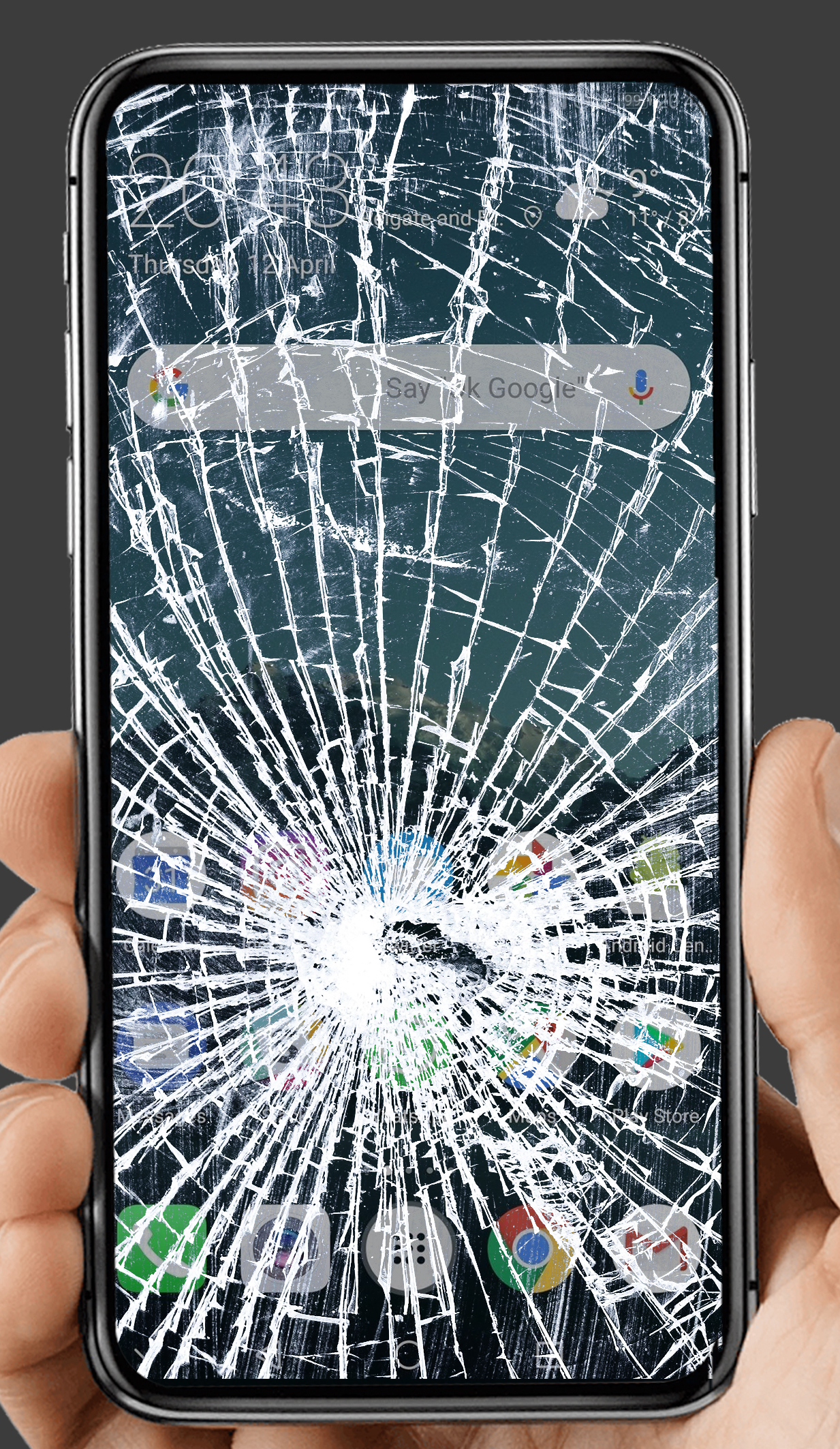 اسکرین شات 2 برنامه Broken Screen Prank 2022