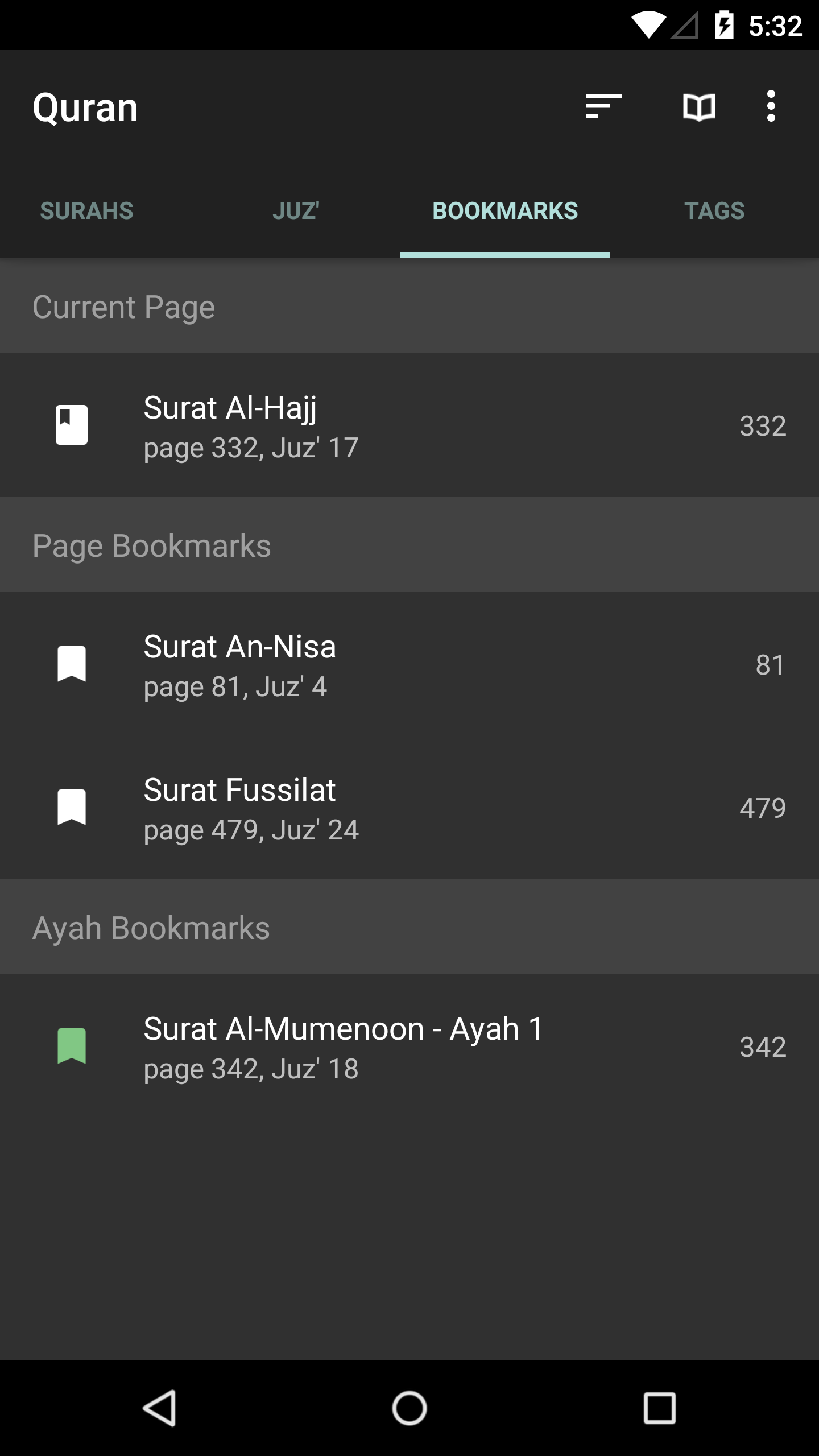 اسکرین شات 3 برنامه Quran for Android