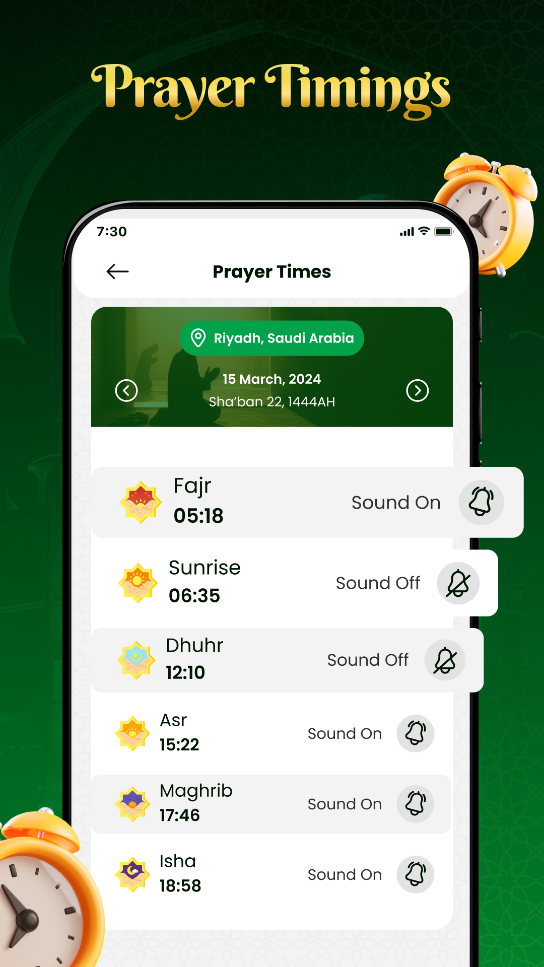 اسکرین شات 3 برنامه Qibla Finder & Prayer Times