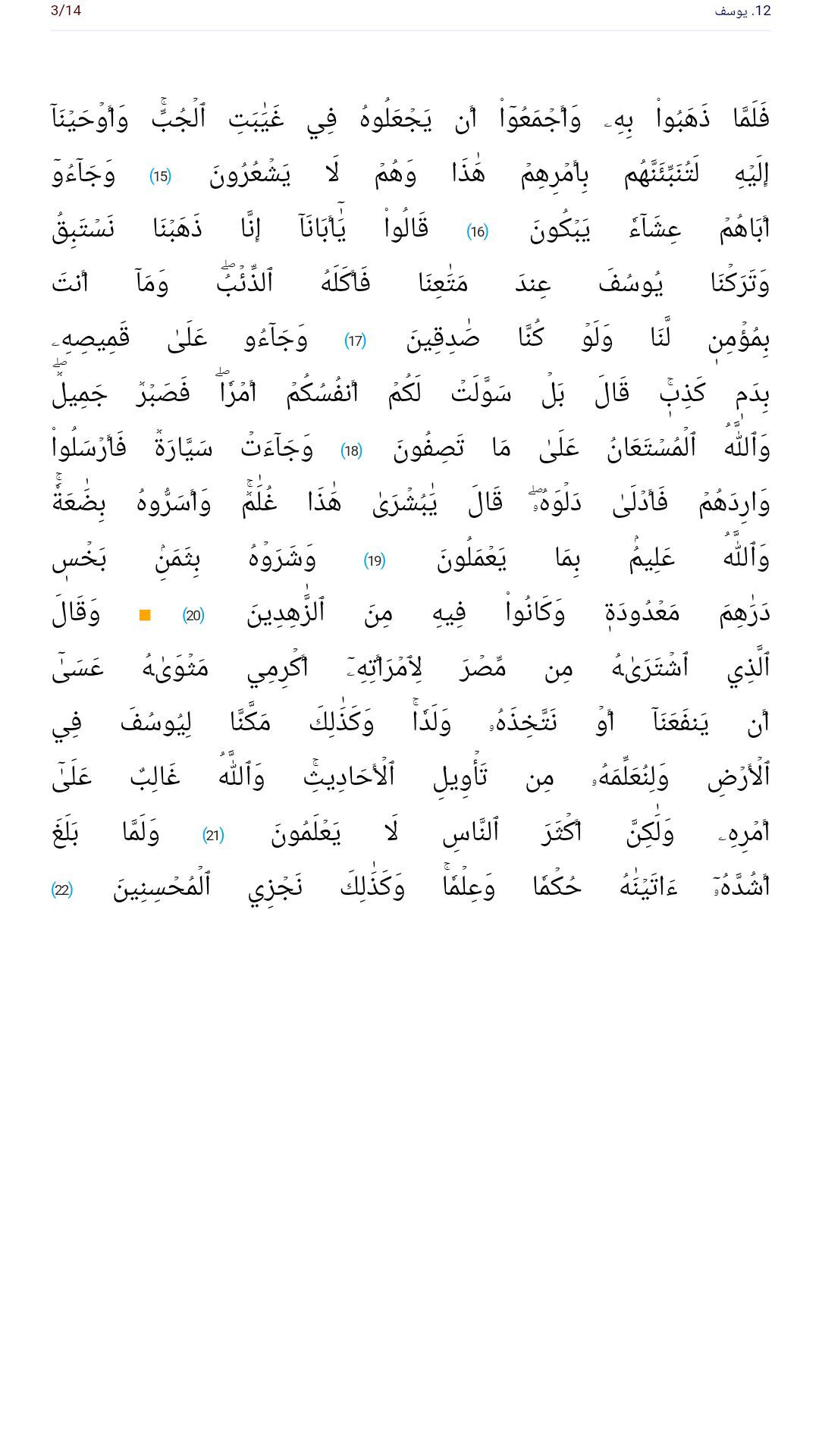 اسکرین شات 4 برنامه متن قرآن کریم 604 صفحه کامل