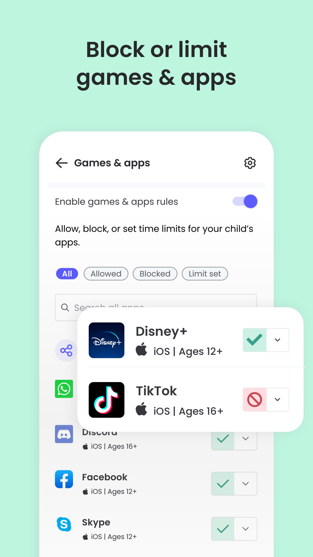 اسکرین شات 3 برنامه Qustodio Parental Control App