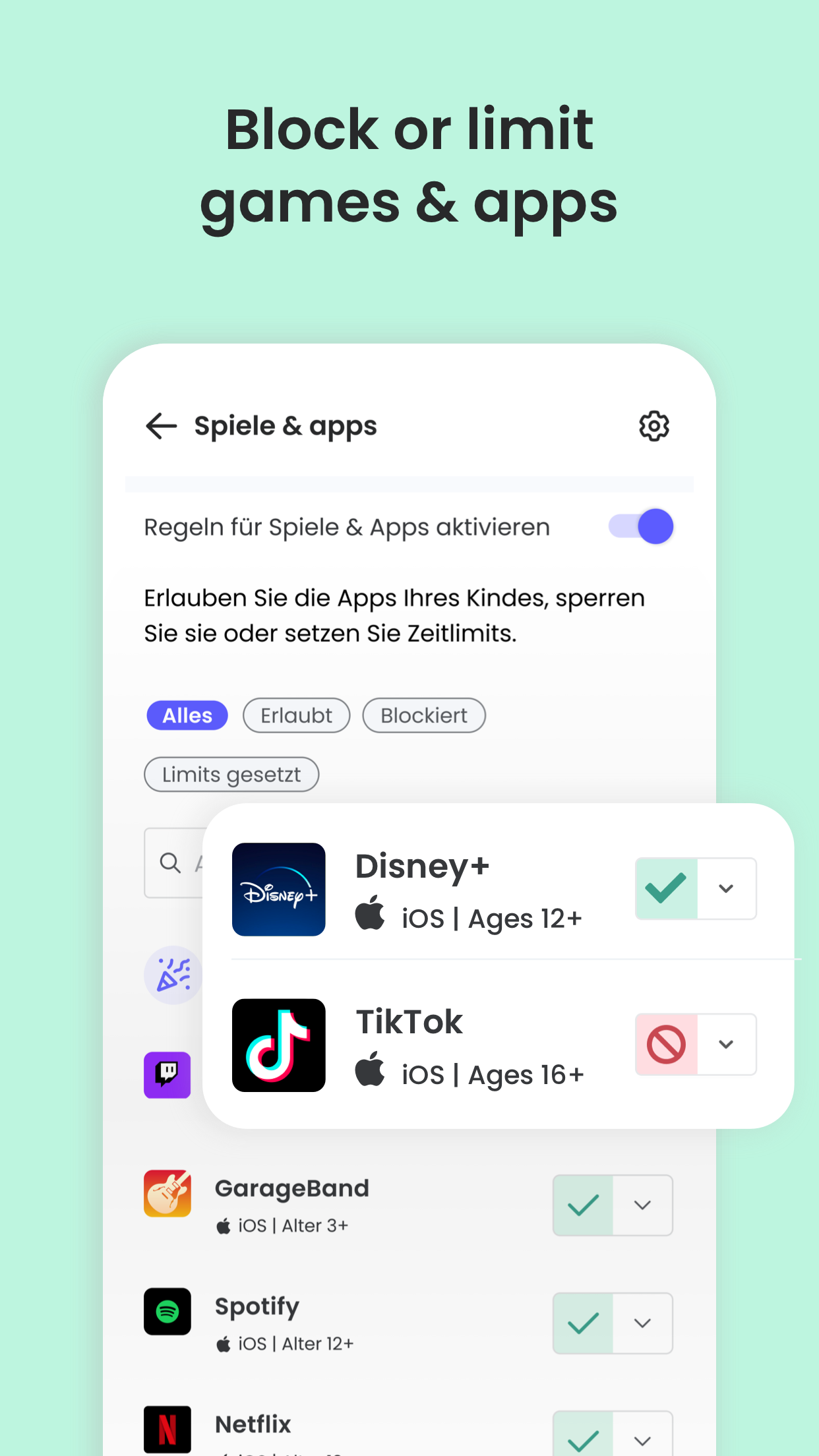 اسکرین شات 3 برنامه Qustodio Parental Control App