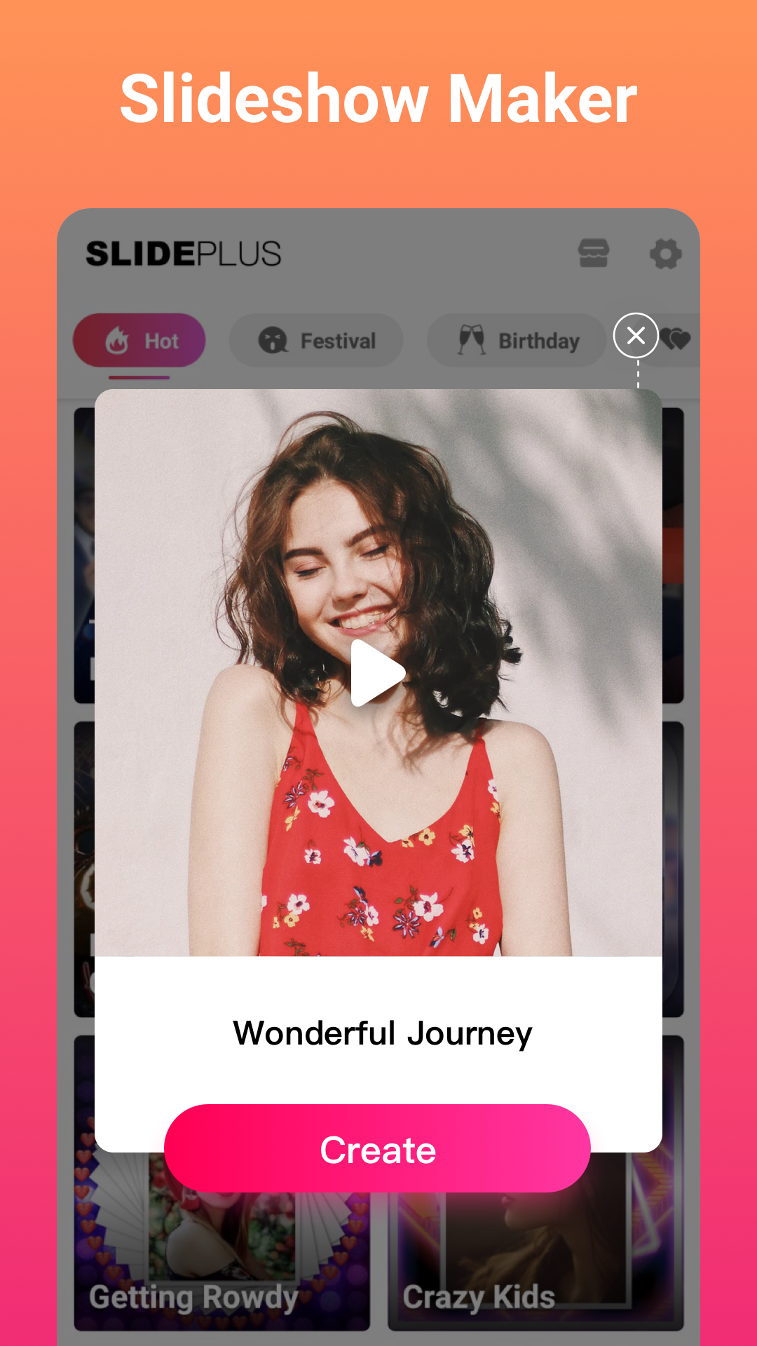 اسکرین شات 2 برنامه SlidePlus  -  Slideshow Maker
