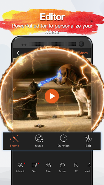 اسکرین شات 3 برنامه VivaVideo PRO Video Editor HD