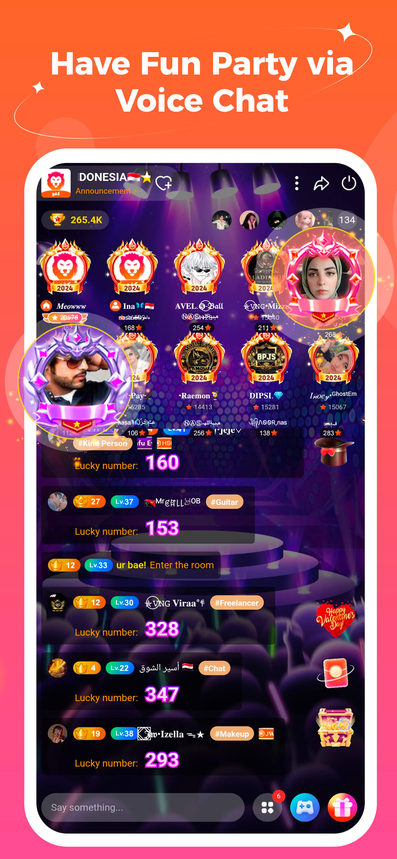 اسکرین شات 2 برنامه Kafu - Voice Chat & Game Play