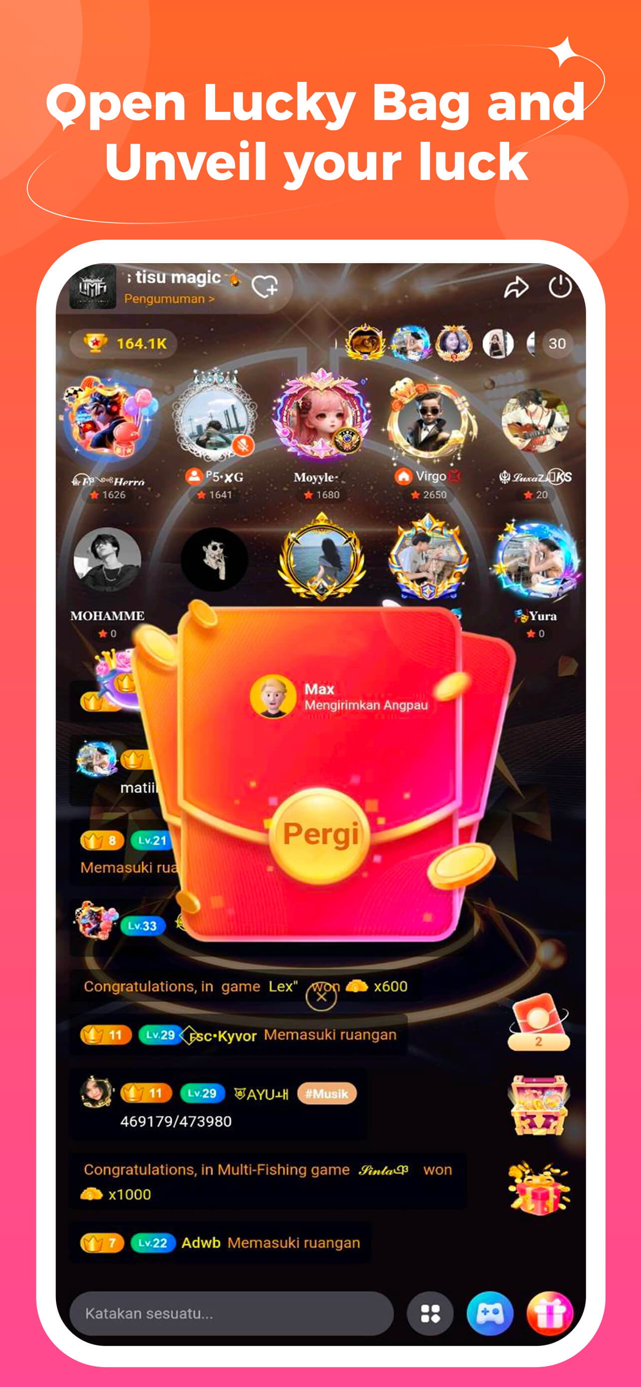 اسکرین شات 5 برنامه Kafu - Voice Chat & Game Play