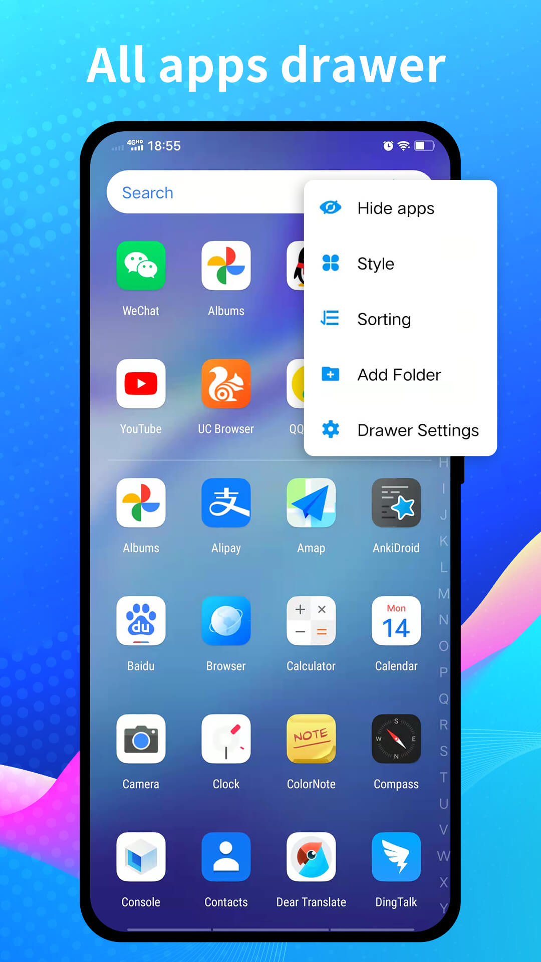اسکرین شات 2 برنامه Cool R Launcher for Android 11