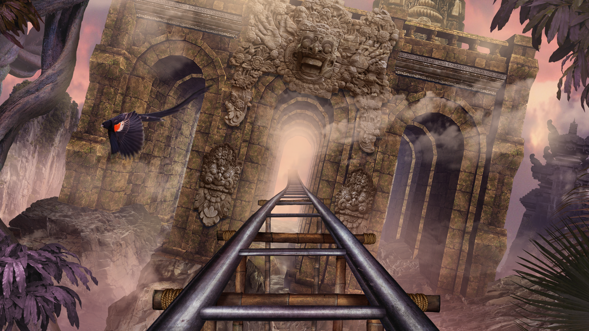 اسکرین شات 3 بازی VR Temple Roller Coaster