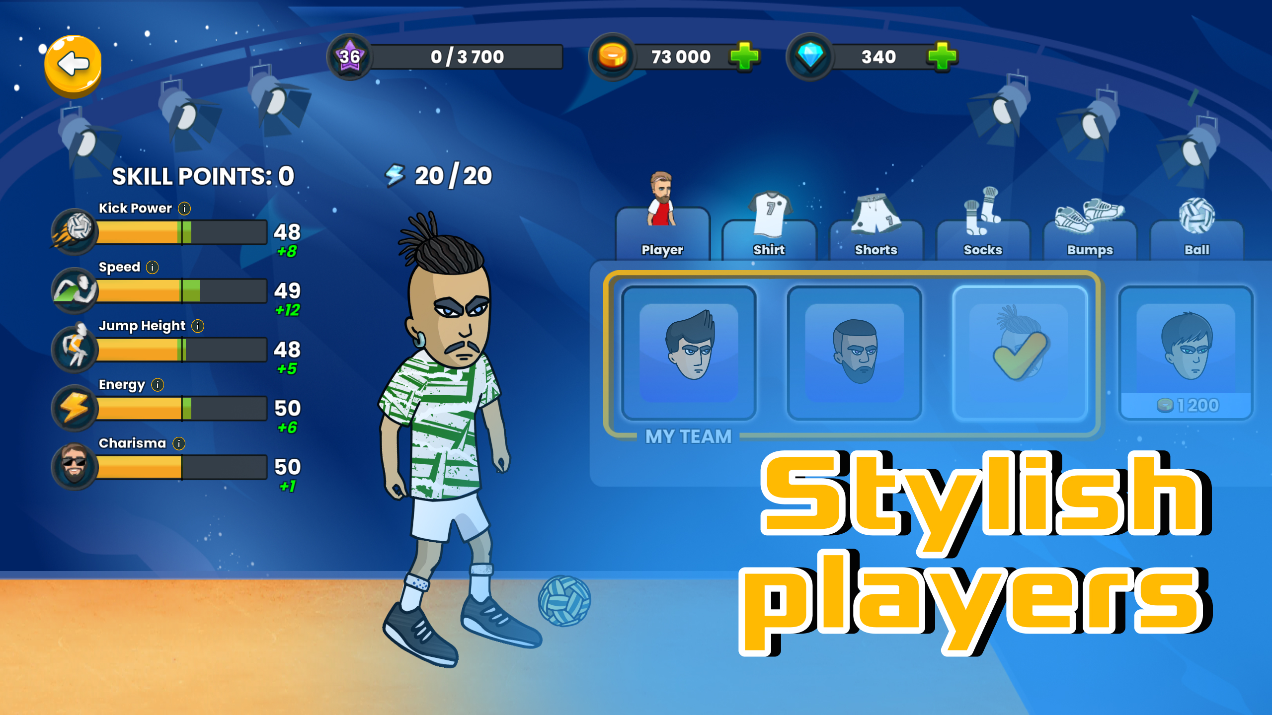 اسکرین شات 2 بازی Soccer Spike - Kick Volleyball
