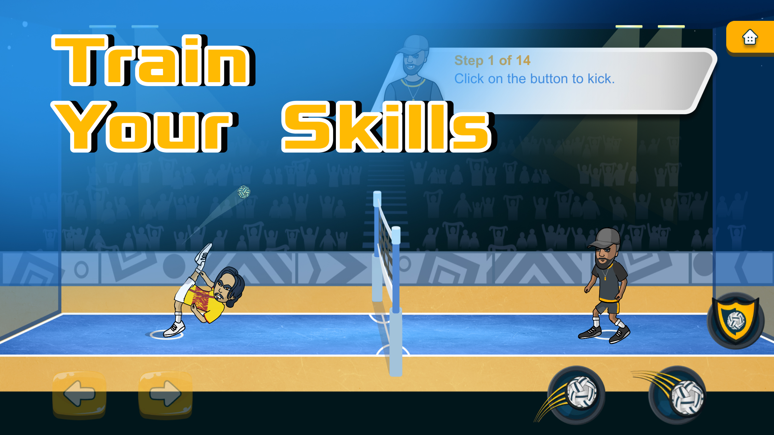 اسکرین شات 3 بازی Soccer Spike - Kick Volleyball