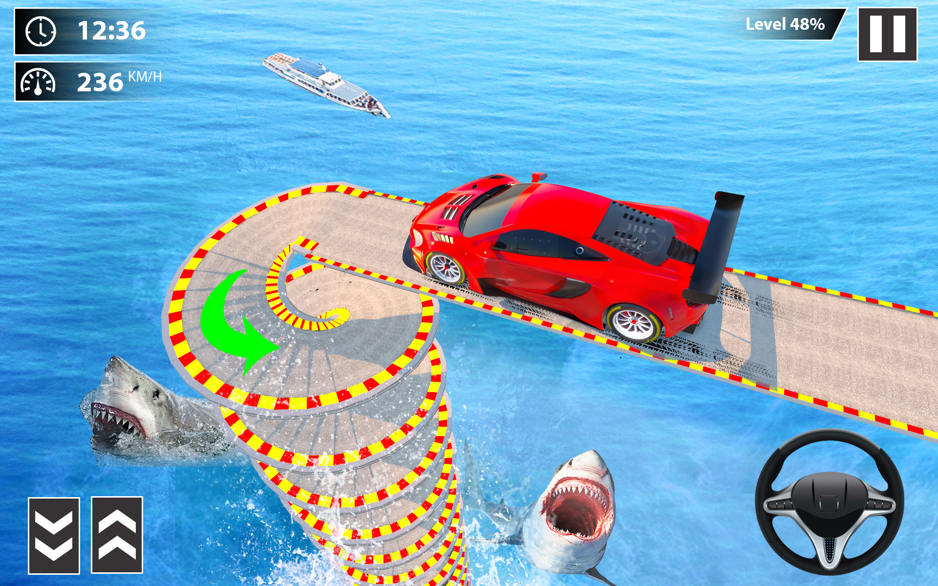 اسکرین شات 7 برنامه GT Car Stunt Games - Car Games