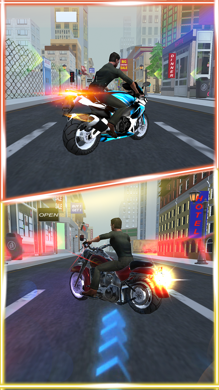 اسکرین شات 4 بازی Racing Moto 3D