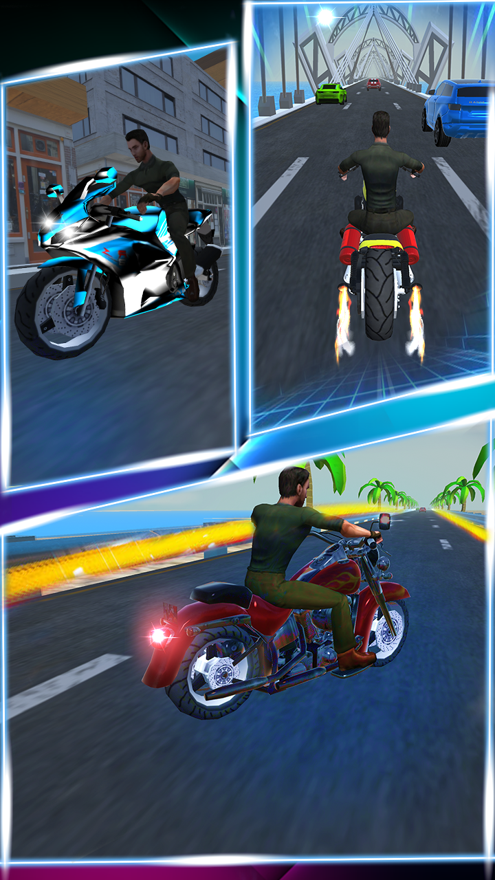 اسکرین شات 3 بازی Racing Moto 3D