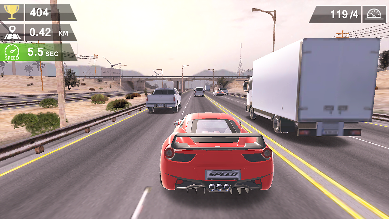 اسکرین شات 3 بازی Racing Traffic Car Speed