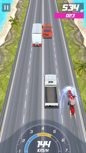 اسکرین شات 5 بازی Racing Moto: Speed Traffic Rider 3D