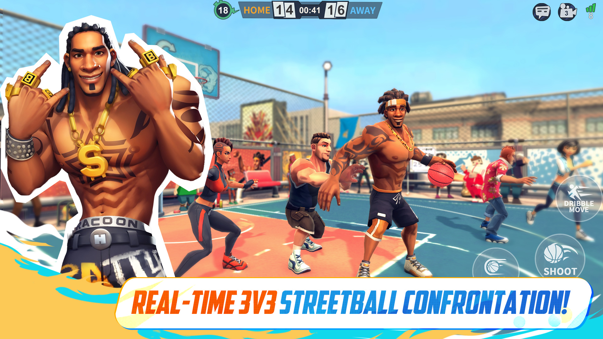 اسکرین شات 3 بازی Streetball Allstar