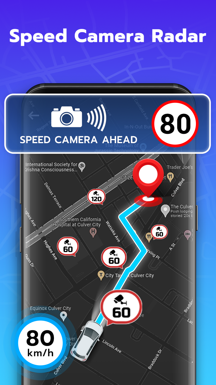 اسکرین شات 1 برنامه Speed Camera Radar: AntiPolice