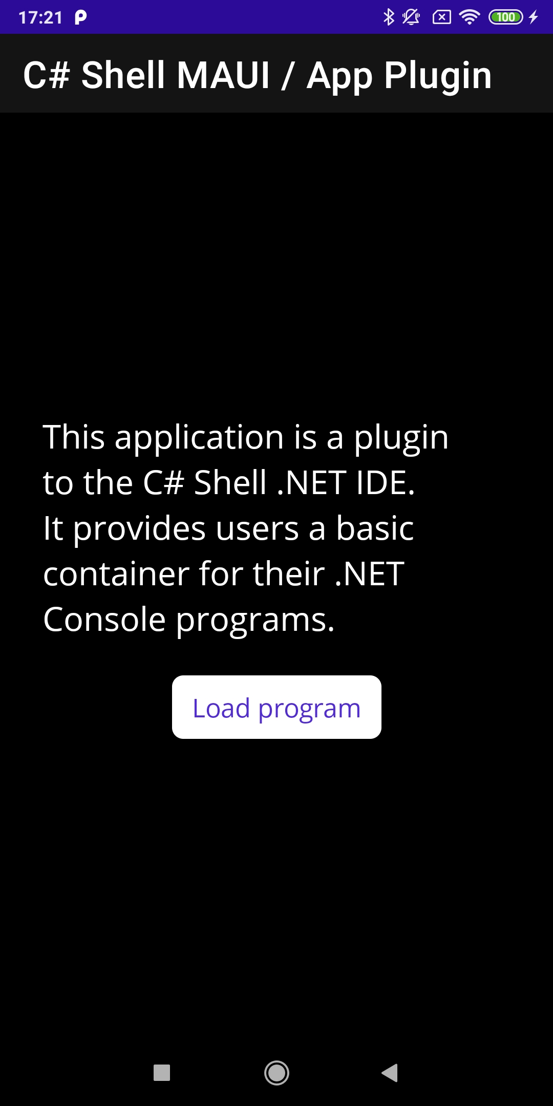 اسکرین شات 1 برنامه C# Shell MAUI / App Plugin