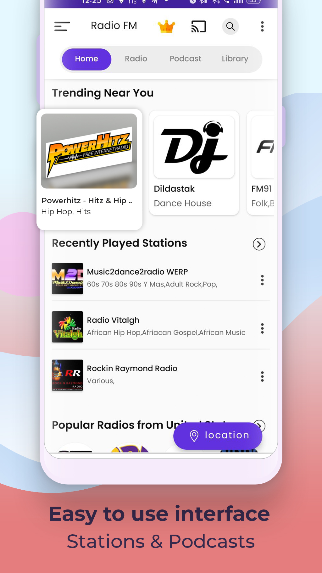 اسکرین شات 8 برنامه Radio FM